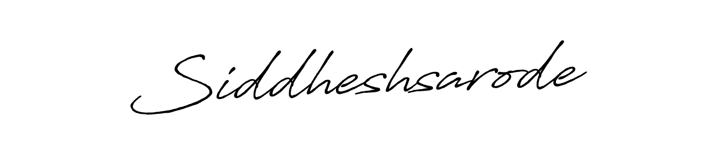 Create a beautiful signature design for name Siddheshsarode. With this signature (Antro_Vectra_Bolder) fonts, you can make a handwritten signature for free. Siddheshsarode signature style 7 images and pictures png