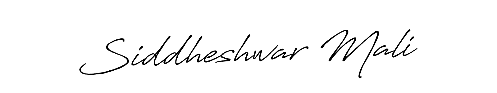 Design your own signature with our free online signature maker. With this signature software, you can create a handwritten (Antro_Vectra_Bolder) signature for name Siddheshwar Mali. Siddheshwar Mali signature style 7 images and pictures png