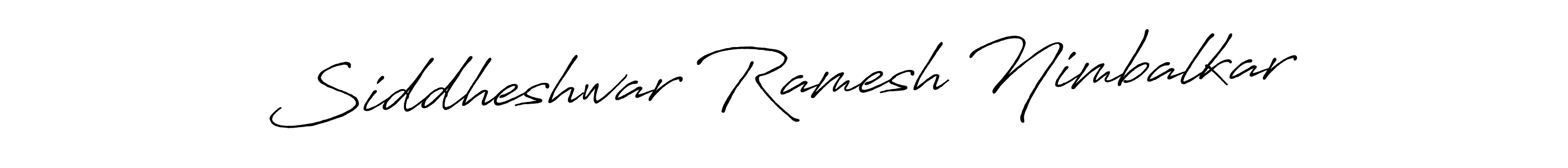 Design your own signature with our free online signature maker. With this signature software, you can create a handwritten (Antro_Vectra_Bolder) signature for name Siddheshwar Ramesh Nimbalkar. Siddheshwar Ramesh Nimbalkar signature style 7 images and pictures png