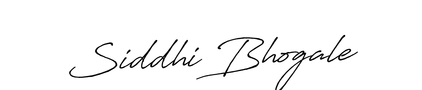 Design your own signature with our free online signature maker. With this signature software, you can create a handwritten (Antro_Vectra_Bolder) signature for name Siddhi Bhogale. Siddhi Bhogale signature style 7 images and pictures png
