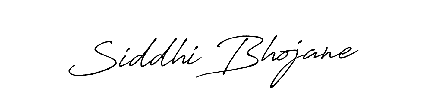 Design your own signature with our free online signature maker. With this signature software, you can create a handwritten (Antro_Vectra_Bolder) signature for name Siddhi Bhojane. Siddhi Bhojane signature style 7 images and pictures png