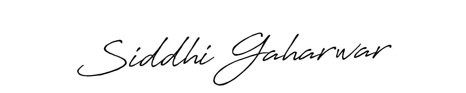 Design your own signature with our free online signature maker. With this signature software, you can create a handwritten (Antro_Vectra_Bolder) signature for name Siddhi Gaharwar. Siddhi Gaharwar signature style 7 images and pictures png