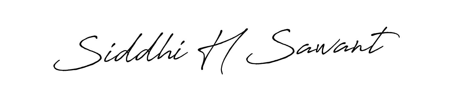 Siddhi H Sawant stylish signature style. Best Handwritten Sign (Antro_Vectra_Bolder) for my name. Handwritten Signature Collection Ideas for my name Siddhi H Sawant. Siddhi H Sawant signature style 7 images and pictures png