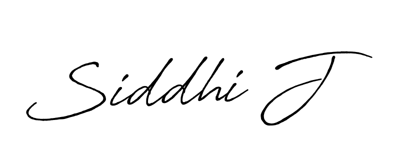 Design your own signature with our free online signature maker. With this signature software, you can create a handwritten (Antro_Vectra_Bolder) signature for name Siddhi J. Siddhi J signature style 7 images and pictures png