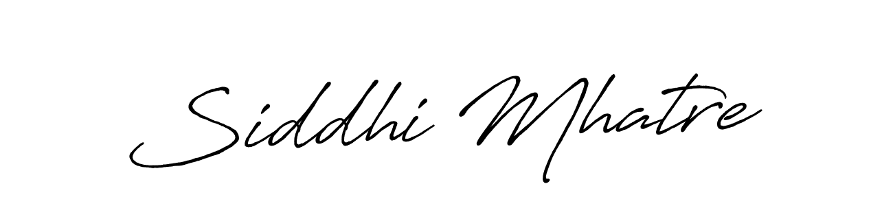 Siddhi Mhatre stylish signature style. Best Handwritten Sign (Antro_Vectra_Bolder) for my name. Handwritten Signature Collection Ideas for my name Siddhi Mhatre. Siddhi Mhatre signature style 7 images and pictures png