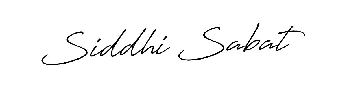 Make a beautiful signature design for name Siddhi Sabat. With this signature (Antro_Vectra_Bolder) style, you can create a handwritten signature for free. Siddhi Sabat signature style 7 images and pictures png