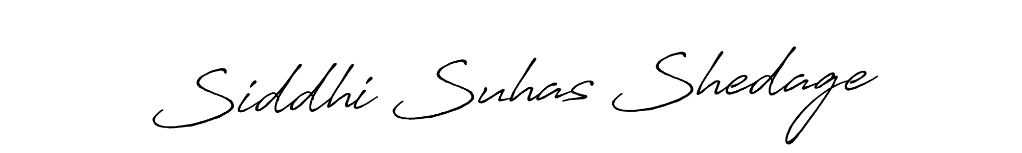 Make a beautiful signature design for name Siddhi Suhas Shedage. With this signature (Antro_Vectra_Bolder) style, you can create a handwritten signature for free. Siddhi Suhas Shedage signature style 7 images and pictures png