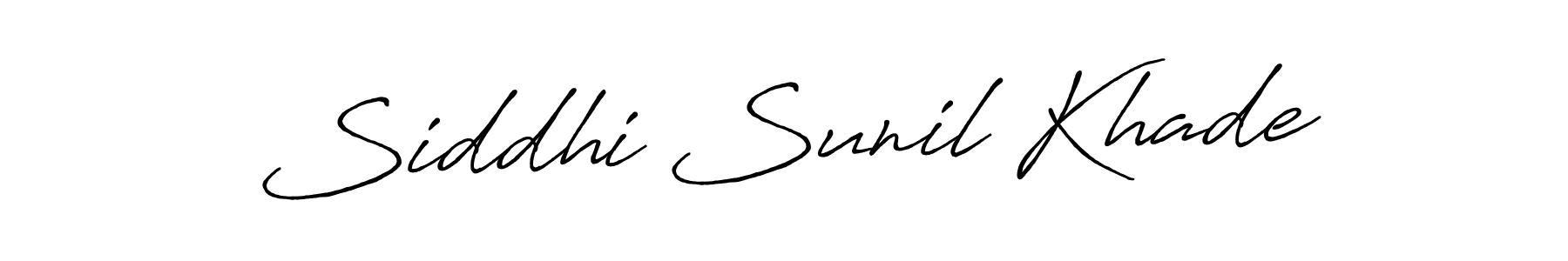 Design your own signature with our free online signature maker. With this signature software, you can create a handwritten (Antro_Vectra_Bolder) signature for name Siddhi Sunil Khade. Siddhi Sunil Khade signature style 7 images and pictures png