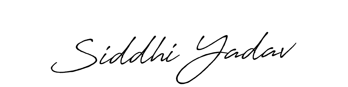 Use a signature maker to create a handwritten signature online. With this signature software, you can design (Antro_Vectra_Bolder) your own signature for name Siddhi Yadav. Siddhi Yadav signature style 7 images and pictures png