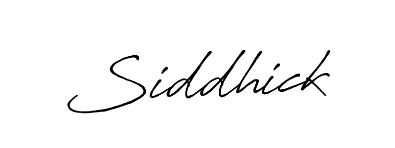 How to make Siddhick signature? Antro_Vectra_Bolder is a professional autograph style. Create handwritten signature for Siddhick name. Siddhick signature style 7 images and pictures png