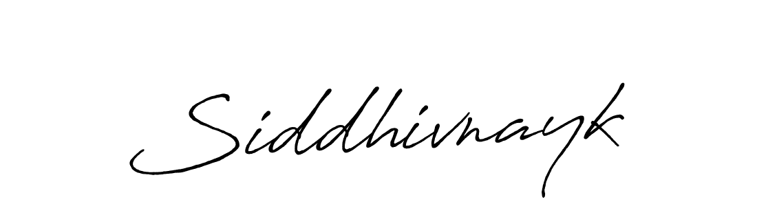 Design your own signature with our free online signature maker. With this signature software, you can create a handwritten (Antro_Vectra_Bolder) signature for name Siddhivnayk. Siddhivnayk signature style 7 images and pictures png