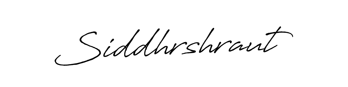 How to make Siddhrshraut name signature. Use Antro_Vectra_Bolder style for creating short signs online. This is the latest handwritten sign. Siddhrshraut signature style 7 images and pictures png