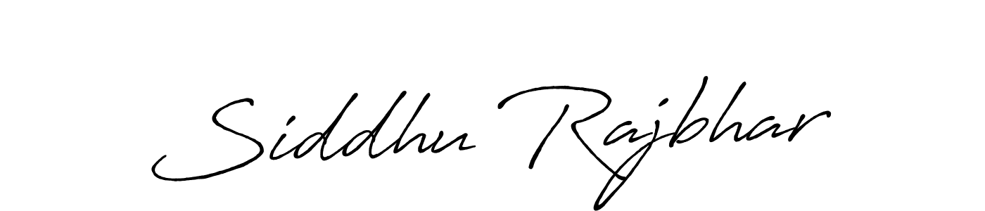 Make a beautiful signature design for name Siddhu Rajbhar. With this signature (Antro_Vectra_Bolder) style, you can create a handwritten signature for free. Siddhu Rajbhar signature style 7 images and pictures png