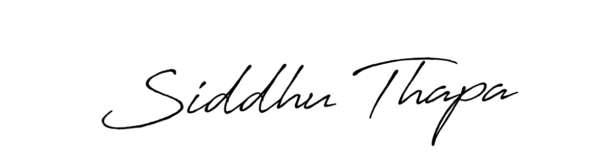 Siddhu Thapa stylish signature style. Best Handwritten Sign (Antro_Vectra_Bolder) for my name. Handwritten Signature Collection Ideas for my name Siddhu Thapa. Siddhu Thapa signature style 7 images and pictures png