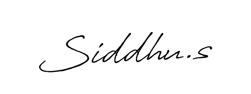 Make a beautiful signature design for name Siddhu.s. Use this online signature maker to create a handwritten signature for free. Siddhu.s signature style 7 images and pictures png