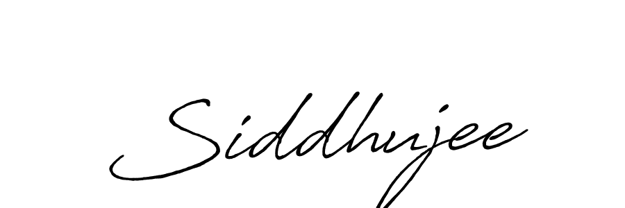 Design your own signature with our free online signature maker. With this signature software, you can create a handwritten (Antro_Vectra_Bolder) signature for name Siddhujee. Siddhujee signature style 7 images and pictures png