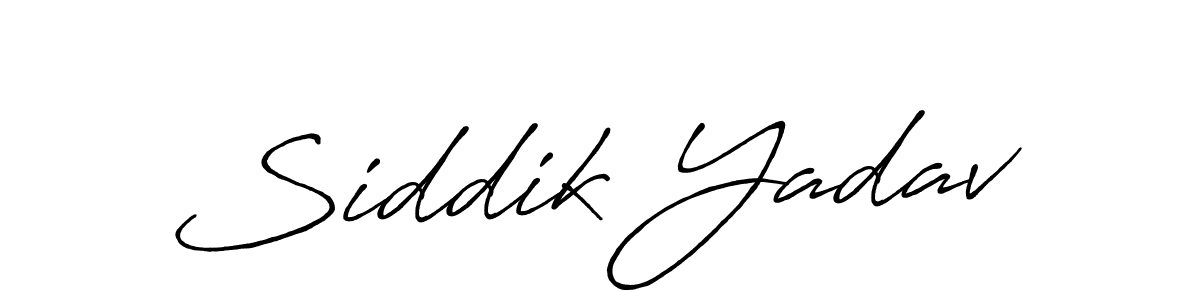 Siddik Yadav stylish signature style. Best Handwritten Sign (Antro_Vectra_Bolder) for my name. Handwritten Signature Collection Ideas for my name Siddik Yadav. Siddik Yadav signature style 7 images and pictures png