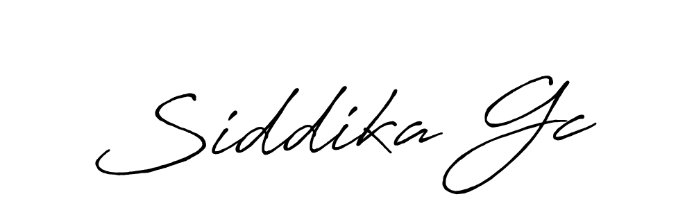 How to make Siddika Gc signature? Antro_Vectra_Bolder is a professional autograph style. Create handwritten signature for Siddika Gc name. Siddika Gc signature style 7 images and pictures png