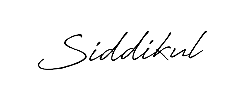 Design your own signature with our free online signature maker. With this signature software, you can create a handwritten (Antro_Vectra_Bolder) signature for name Siddikul. Siddikul signature style 7 images and pictures png