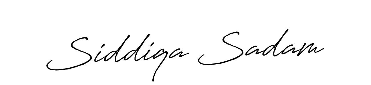 Design your own signature with our free online signature maker. With this signature software, you can create a handwritten (Antro_Vectra_Bolder) signature for name Siddiqa Sadam. Siddiqa Sadam signature style 7 images and pictures png