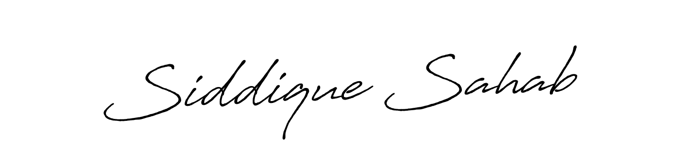 Make a beautiful signature design for name Siddique Sahab. Use this online signature maker to create a handwritten signature for free. Siddique Sahab signature style 7 images and pictures png