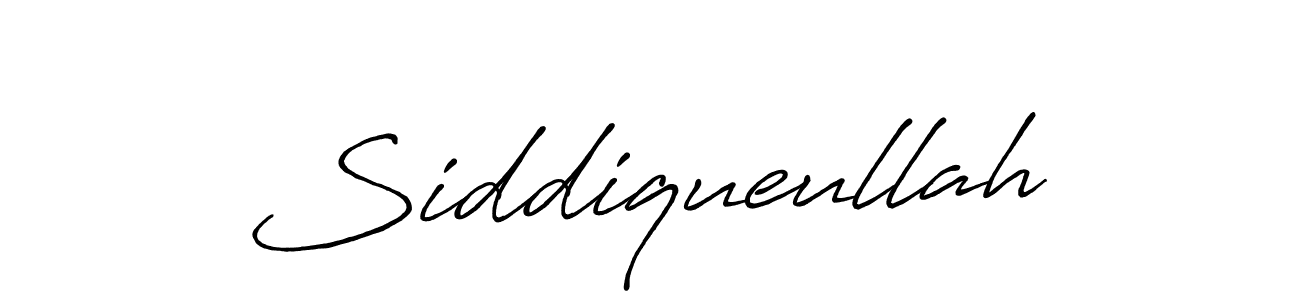How to make Siddiqueullah signature? Antro_Vectra_Bolder is a professional autograph style. Create handwritten signature for Siddiqueullah name. Siddiqueullah signature style 7 images and pictures png