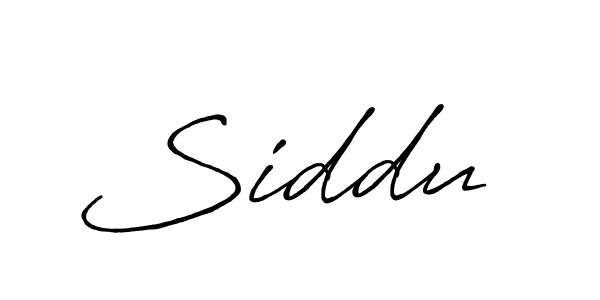 Design your own signature with our free online signature maker. With this signature software, you can create a handwritten (Antro_Vectra_Bolder) signature for name Siddu . Siddu  signature style 7 images and pictures png