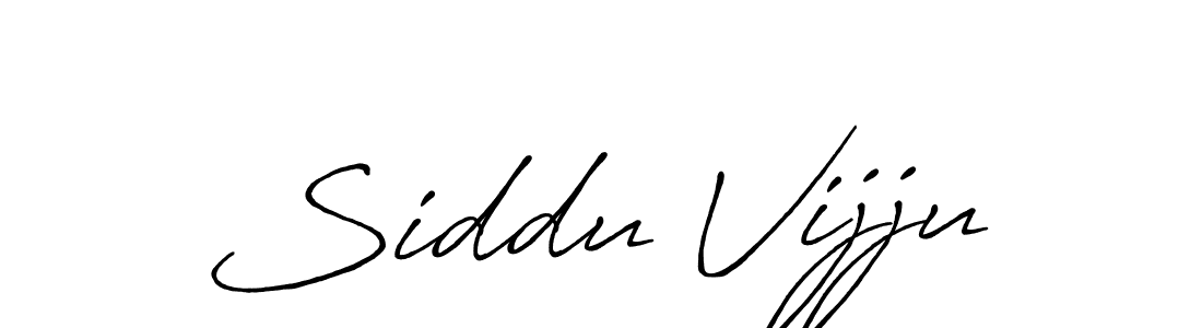 Use a signature maker to create a handwritten signature online. With this signature software, you can design (Antro_Vectra_Bolder) your own signature for name Siddu Vijju. Siddu Vijju signature style 7 images and pictures png