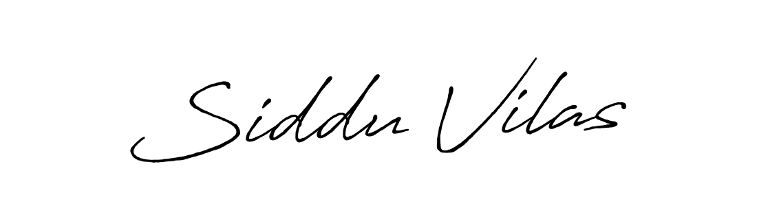 Siddu Vilas stylish signature style. Best Handwritten Sign (Antro_Vectra_Bolder) for my name. Handwritten Signature Collection Ideas for my name Siddu Vilas. Siddu Vilas signature style 7 images and pictures png