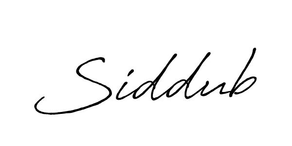Design your own signature with our free online signature maker. With this signature software, you can create a handwritten (Antro_Vectra_Bolder) signature for name Siddub. Siddub signature style 7 images and pictures png
