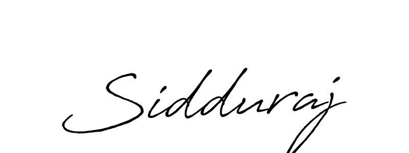 Create a beautiful signature design for name Sidduraj. With this signature (Antro_Vectra_Bolder) fonts, you can make a handwritten signature for free. Sidduraj signature style 7 images and pictures png