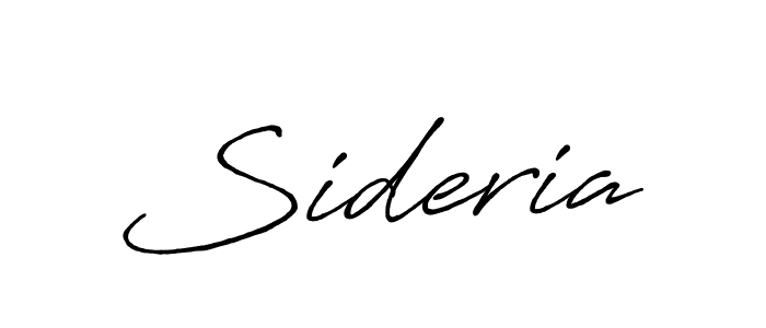 Once you've used our free online signature maker to create your best signature Antro_Vectra_Bolder style, it's time to enjoy all of the benefits that Sideria name signing documents. Sideria signature style 7 images and pictures png