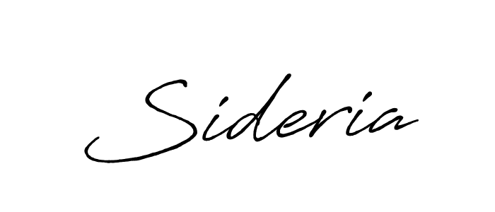 Once you've used our free online signature maker to create your best signature Antro_Vectra_Bolder style, it's time to enjoy all of the benefits that Sideria name signing documents. Sideria signature style 7 images and pictures png