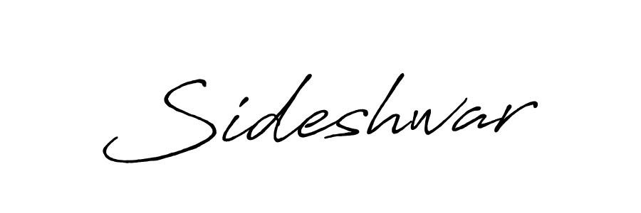 Also we have Sideshwar name is the best signature style. Create professional handwritten signature collection using Antro_Vectra_Bolder autograph style. Sideshwar signature style 7 images and pictures png