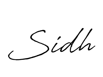 How to make Sidh signature? Antro_Vectra_Bolder is a professional autograph style. Create handwritten signature for Sidh name. Sidh signature style 7 images and pictures png