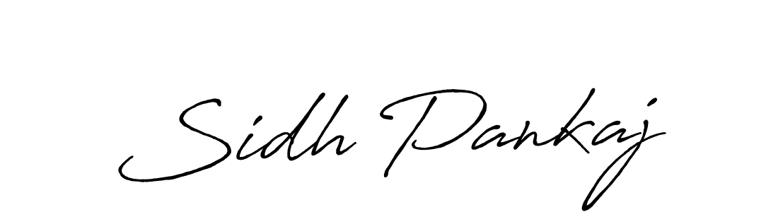 Use a signature maker to create a handwritten signature online. With this signature software, you can design (Antro_Vectra_Bolder) your own signature for name Sidh Pankaj. Sidh Pankaj signature style 7 images and pictures png
