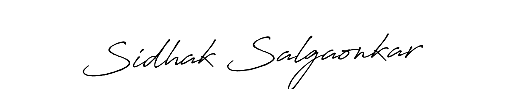 Make a short Sidhak Salgaonkar signature style. Manage your documents anywhere anytime using Antro_Vectra_Bolder. Create and add eSignatures, submit forms, share and send files easily. Sidhak Salgaonkar signature style 7 images and pictures png