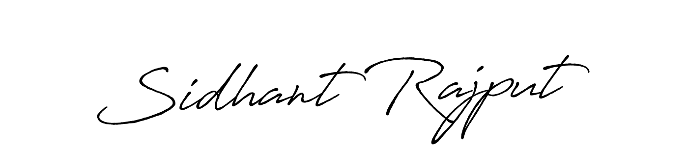 Design your own signature with our free online signature maker. With this signature software, you can create a handwritten (Antro_Vectra_Bolder) signature for name Sidhant Rajput. Sidhant Rajput signature style 7 images and pictures png