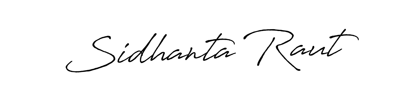 Create a beautiful signature design for name Sidhanta Raut. With this signature (Antro_Vectra_Bolder) fonts, you can make a handwritten signature for free. Sidhanta Raut signature style 7 images and pictures png