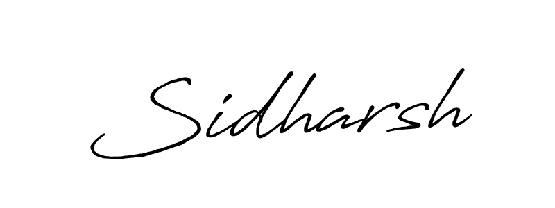 Design your own signature with our free online signature maker. With this signature software, you can create a handwritten (Antro_Vectra_Bolder) signature for name Sidharsh. Sidharsh signature style 7 images and pictures png