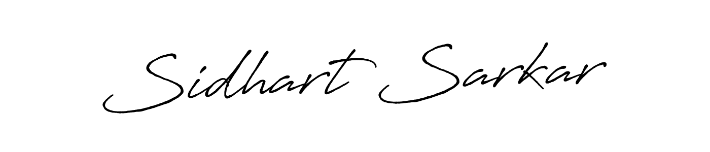 Make a beautiful signature design for name Sidhart Sarkar. With this signature (Antro_Vectra_Bolder) style, you can create a handwritten signature for free. Sidhart Sarkar signature style 7 images and pictures png