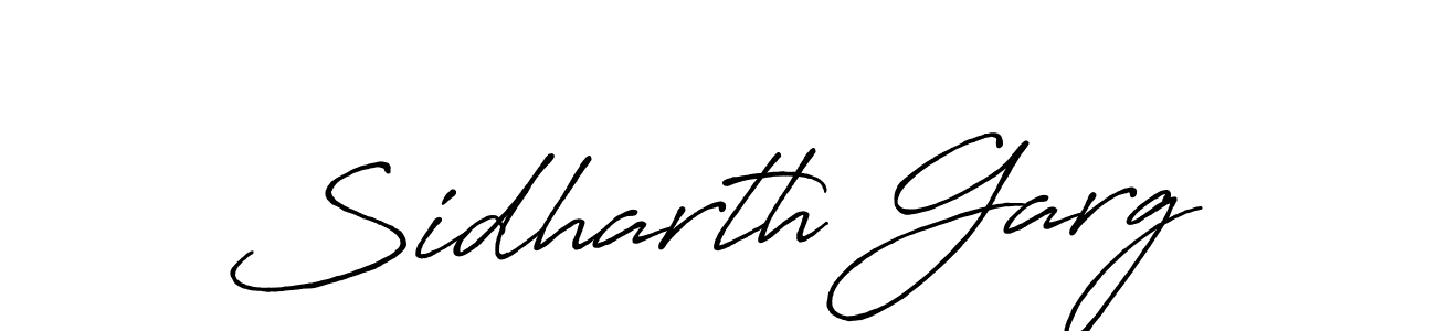 Make a beautiful signature design for name Sidharth Garg. With this signature (Antro_Vectra_Bolder) style, you can create a handwritten signature for free. Sidharth Garg signature style 7 images and pictures png