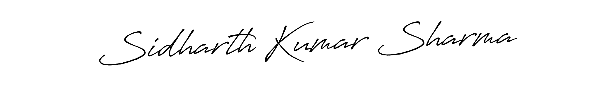 Antro_Vectra_Bolder is a professional signature style that is perfect for those who want to add a touch of class to their signature. It is also a great choice for those who want to make their signature more unique. Get Sidharth Kumar Sharma name to fancy signature for free. Sidharth Kumar Sharma signature style 7 images and pictures png