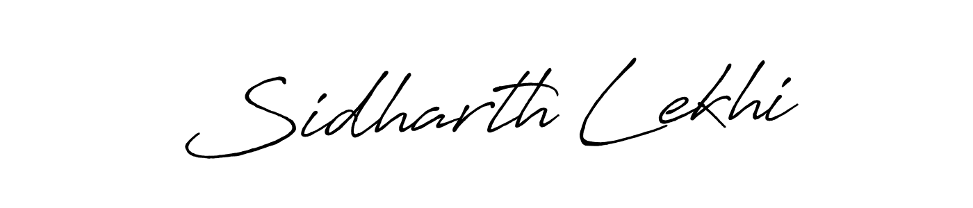 How to make Sidharth Lekhi signature? Antro_Vectra_Bolder is a professional autograph style. Create handwritten signature for Sidharth Lekhi name. Sidharth Lekhi signature style 7 images and pictures png
