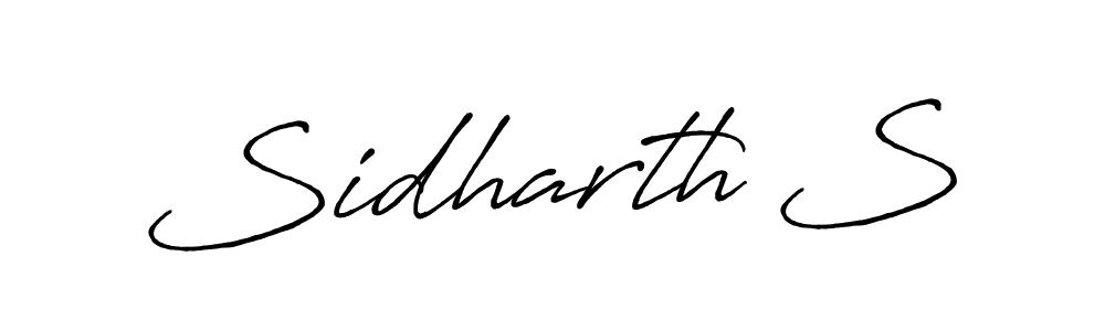 Design your own signature with our free online signature maker. With this signature software, you can create a handwritten (Antro_Vectra_Bolder) signature for name Sidharth S. Sidharth S signature style 7 images and pictures png