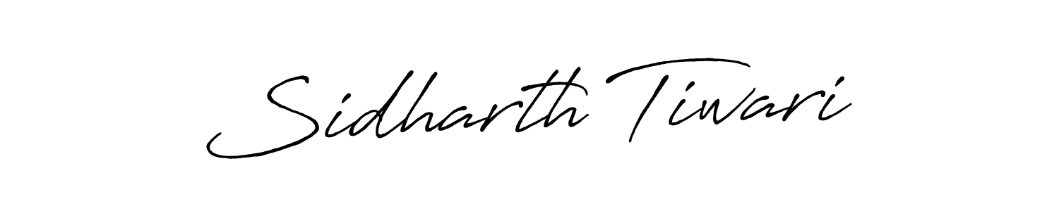 Create a beautiful signature design for name Sidharth Tiwari. With this signature (Antro_Vectra_Bolder) fonts, you can make a handwritten signature for free. Sidharth Tiwari signature style 7 images and pictures png