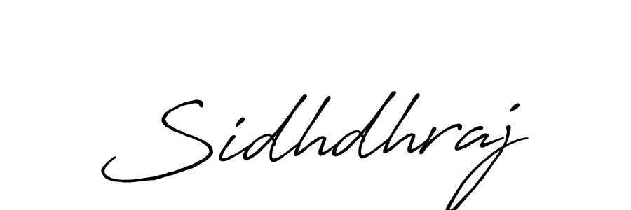 Create a beautiful signature design for name Sidhdhraj. With this signature (Antro_Vectra_Bolder) fonts, you can make a handwritten signature for free. Sidhdhraj signature style 7 images and pictures png