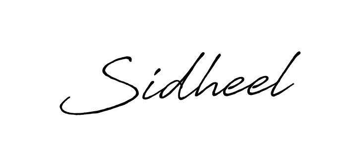 It looks lik you need a new signature style for name Sidheel. Design unique handwritten (Antro_Vectra_Bolder) signature with our free signature maker in just a few clicks. Sidheel signature style 7 images and pictures png