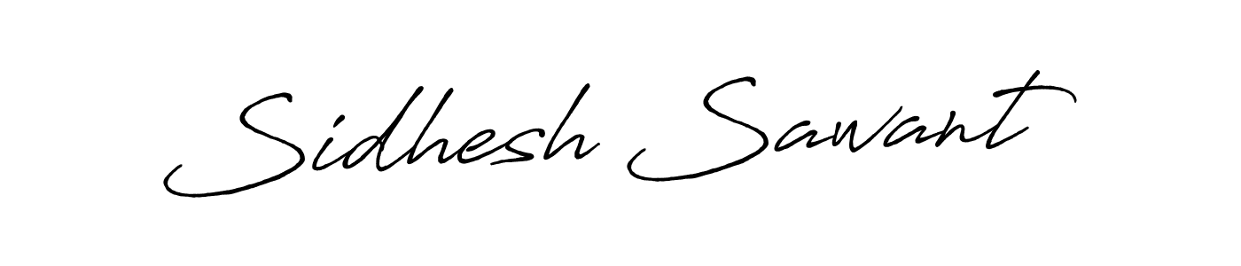 Use a signature maker to create a handwritten signature online. With this signature software, you can design (Antro_Vectra_Bolder) your own signature for name Sidhesh Sawant. Sidhesh Sawant signature style 7 images and pictures png