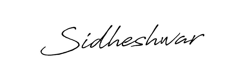Make a beautiful signature design for name Sidheshwar. With this signature (Antro_Vectra_Bolder) style, you can create a handwritten signature for free. Sidheshwar signature style 7 images and pictures png